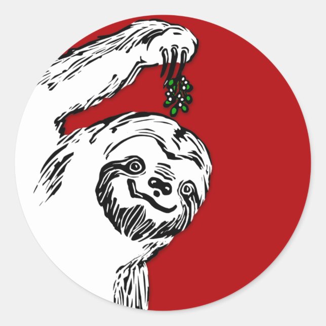 Joyeux Stickers Slothmas pour vos Cartes Slothmas  (Devant)