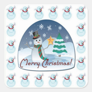 Joyeux Stickers Snowman de Noël