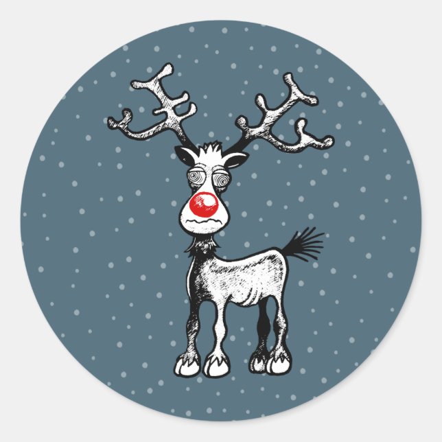 Joyeux stressmas avec Rudolph le Sticker Reindeer (Devant)