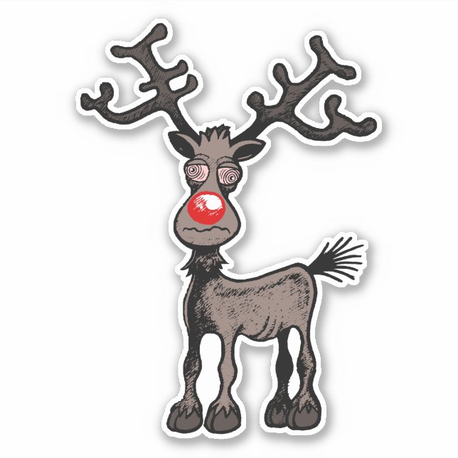 Joyeux stressmas avec Rudolph le Sticker Reindeer (Devant)