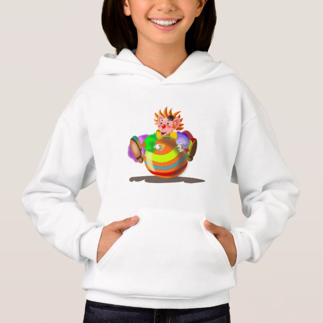 Joyeux Sweat - shirt à capuche Clown Kids (Devant)
