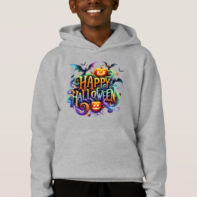 Joyeux Sweat - shirt à capuche Halloween (Devant)