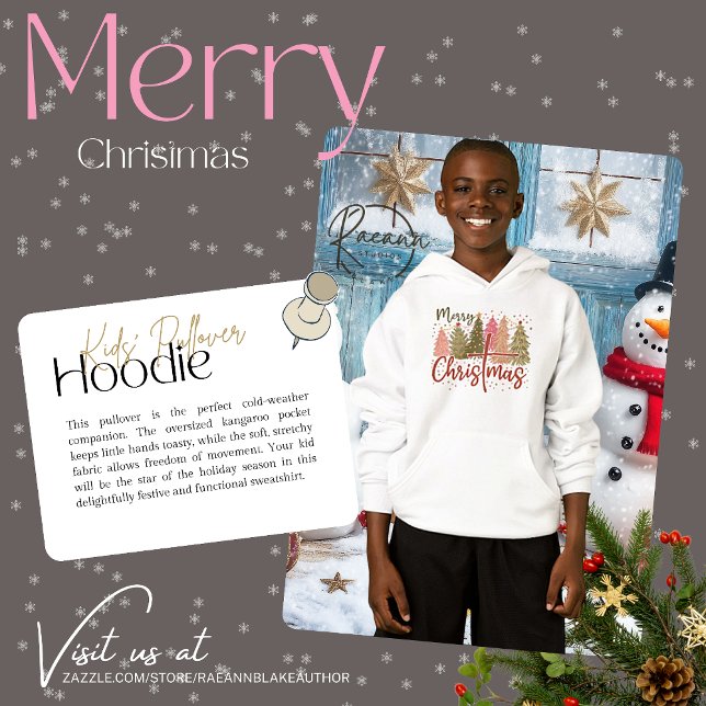 Joyeux Sweatshirt à capuche de Noël pour enfant (Créateur téléchargé)