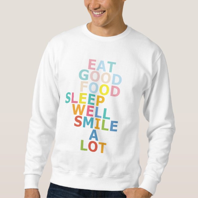 Joyeux sweatshirt de la vie (Devant)