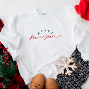 Joyeux Sweatshirt de Noël du script Mama