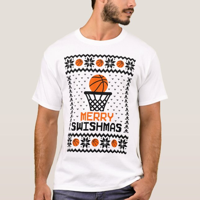 Joyeux Swishmas Basketball Laide Sweat (Devant)