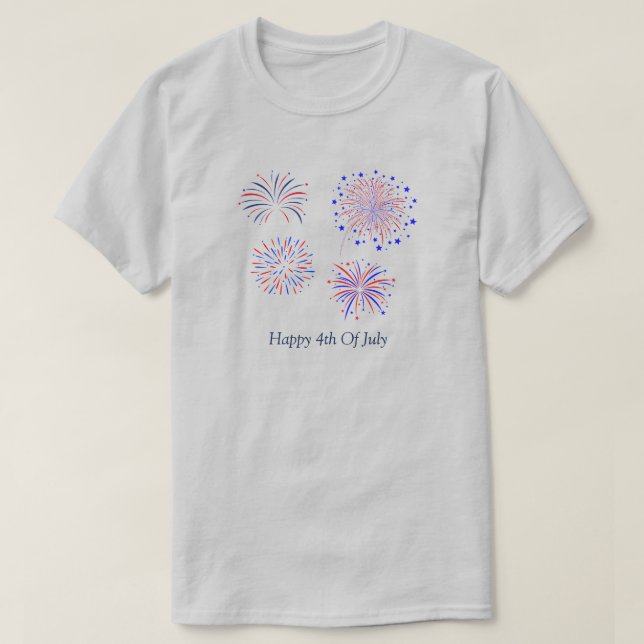 Joyeux T-shirt 4 juillet (Design devant)