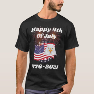 Joyeux T-shirt 4 juillet 1776-2021
