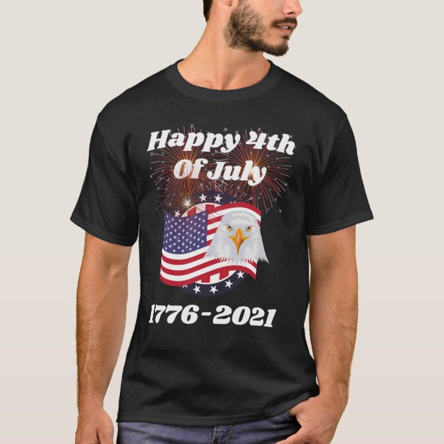 Joyeux T-shirt 4 juillet 1776-2021 (Devant)