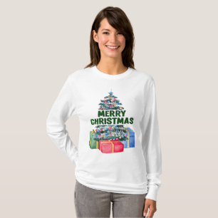 Joyeux T-shirt Arbre De Noël Et Cadeaux