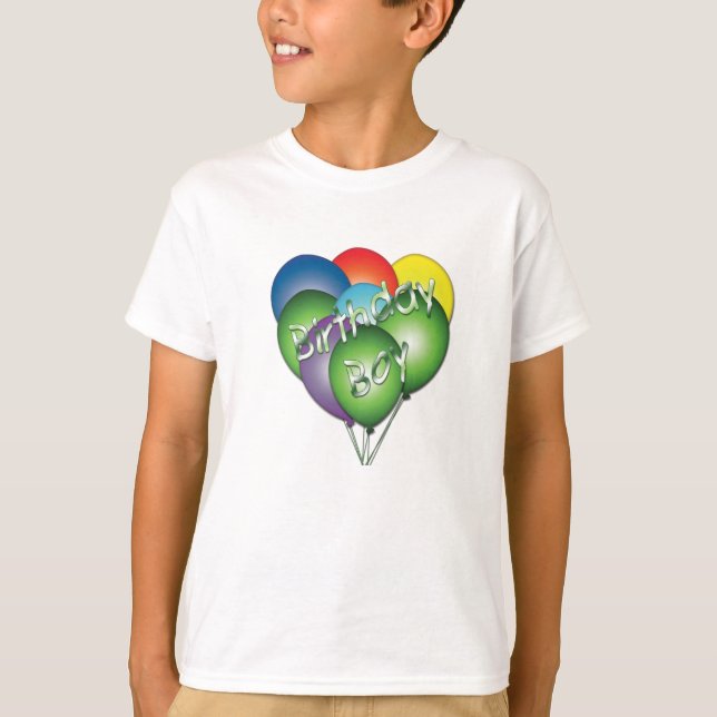 Joyeux T-shirt Ballons d'anniversaire (Devant)