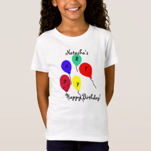 Joyeux T-shirt Balloons d'anniversaire