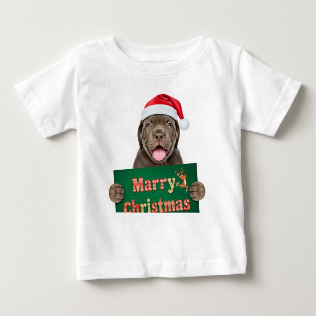 "Joyeux T-shirt bébé de Noël - Joyeux vacances (Devant)