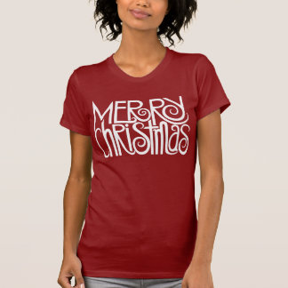 Joyeux T-shirt blanc de Noël