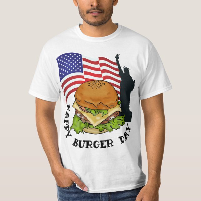 Joyeux T-shirt burger jour (Devant)
