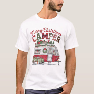 Joyeux T-shirt camper de Noël