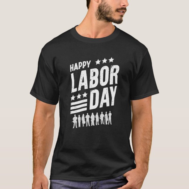 JOYEUX T-SHIRT CLASSIQUE DE LA JOURNÉE DU TRAVAIL (Devant)