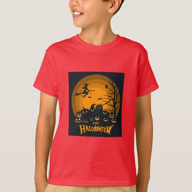 Joyeux T-shirt costume Halloween (Devant)