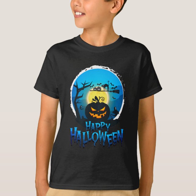 Joyeux T-shirt costume Halloween (Devant)