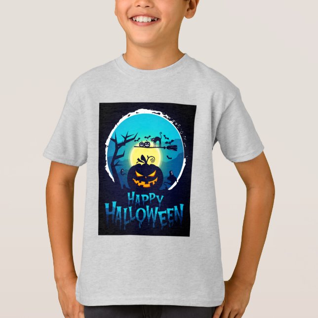 Joyeux T-shirt costume Halloween (Devant)