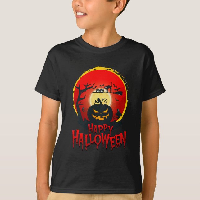 Joyeux T-shirt costume Halloween (Devant)