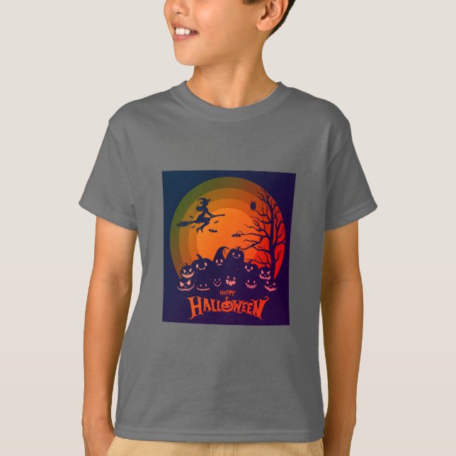 Joyeux T-shirt costume Halloween (Devant)