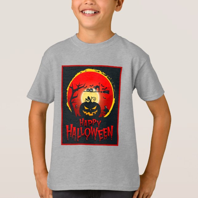 Joyeux T-shirt costume Halloween (Devant)
