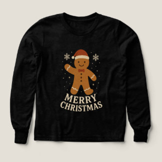 Joyeux T-shirt de fille de Noël