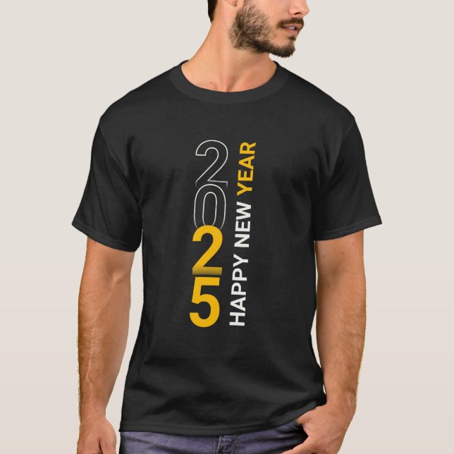 joyeux t-shirt de la nouvelle année 2025 (Devant)