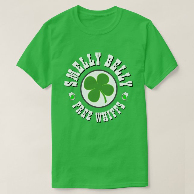 Joyeux T-shirt de la Saint Patrick SMELLY BELLY (Design devant)