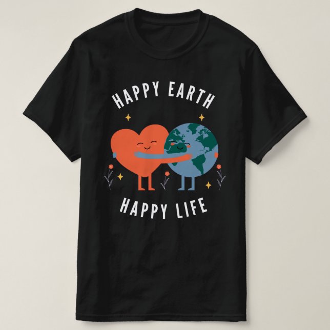 Joyeux T-shirt Earth Mens (Design devant)