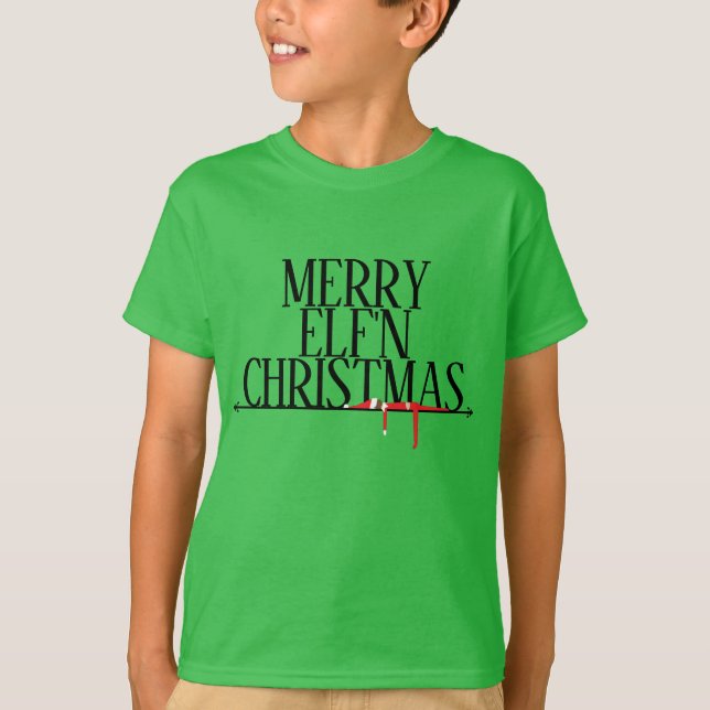 Joyeux T-shirt Elf'n Christmas (Devant)