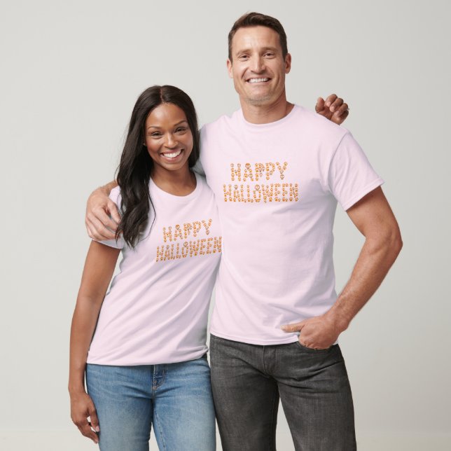 Joyeux T-shirt Empreinte de patte Halloween | Amou (Unisexe)