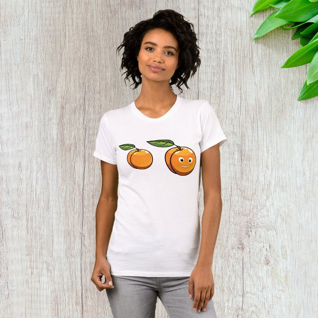 Joyeux T-shirt femme Apricot (Créateur téléchargé)