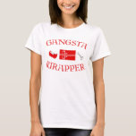 Joyeux T-shirt Gangsta Gift Wrapper Noël<br><div class="desc">Il s'agit d'une grande chemise à porter pour Noël ou à offrir en cadeau. Il pourrait être porté toute l'année.</div>