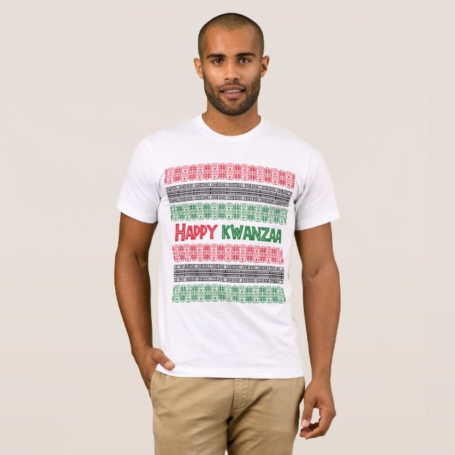 Joyeux T-shirt Motif Kwanzaa (Devant entier)