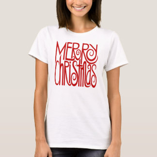 Joyeux T-shirt rouge Noël