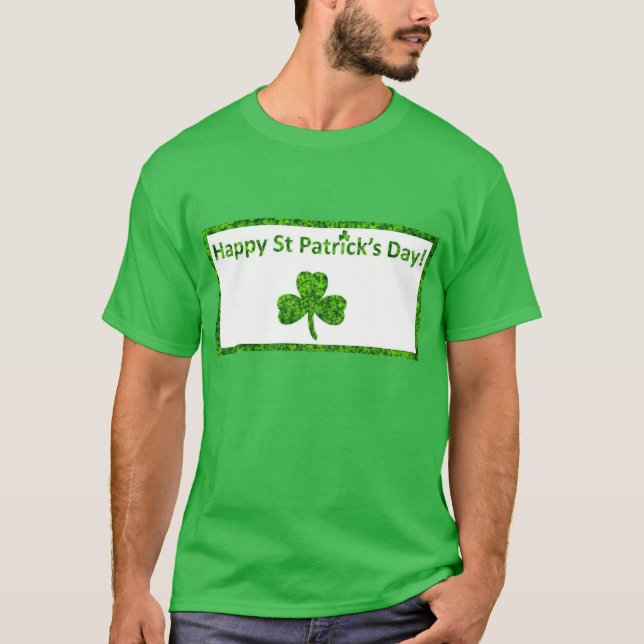 Joyeux T-shirt vert de la Saint Patrick (Devant)