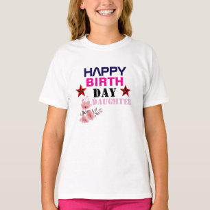 Joyeux T-shirts de filles pour le Jour de la Naiss