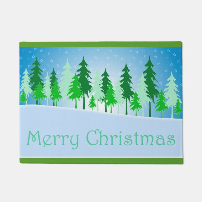Joyeux tapis de portes de Noël (Devant)