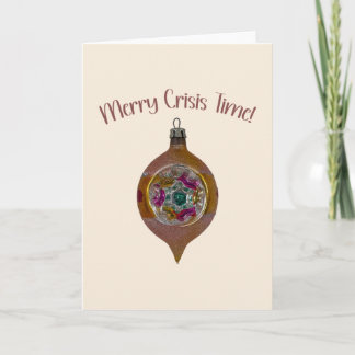 Joyeux Temps de Crise – Carte de Noël Vintage Mode
