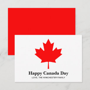 Joyeux texte personnalisé de la fête du Canada ave