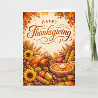 Joyeux Thanksgiving - Carte personnalisable