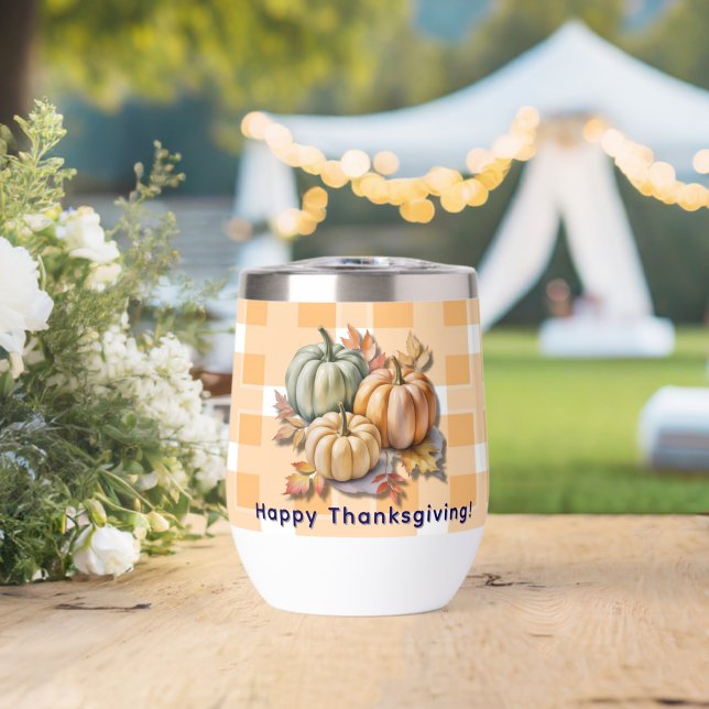 Joyeux Thanksgiving Citrouilles & Feuilles d'Autom (Mariage (pivoté))