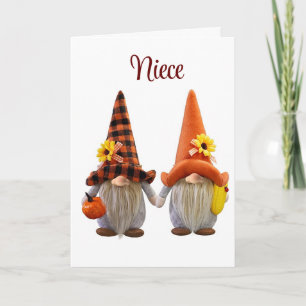 *Joyeux Thanksgiving* *NIÈCE* Carte de vacances