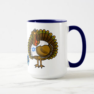 Joyeux Thanksgivukkah juif Turquie Mug