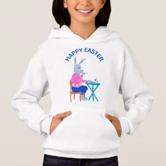Joyeux thé de Pâques Bunny Sweat - shirt à capuche