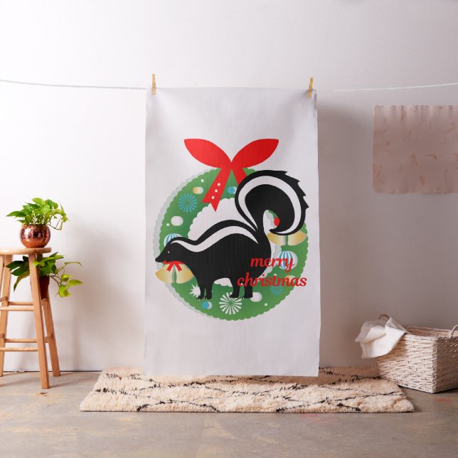 joyeux tissu de skunk de noël (In Situ)