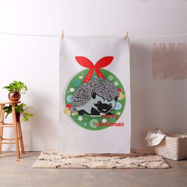 joyeux tissu hérisson de noël (In Situ)