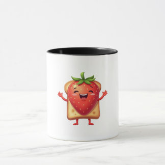 Joyeux toast à la fraise de la Mug